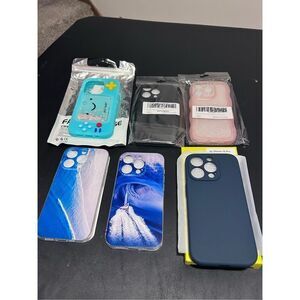 IPhone 15 Pro Cell Phone Cases Covers Lot of 6 iPhone 15 Pro Cases Only All New